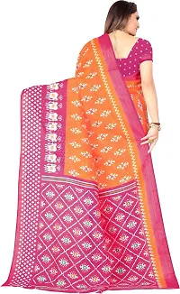 Beautiful Art Silk Saree with Blouse Piece-thumb1