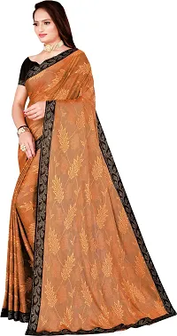 Beautiful Cotton Blend Saree with Blouse piece-thumb1