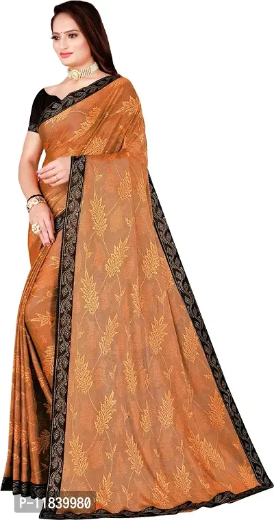 Beautiful Cotton Blend Saree with Blouse piece-thumb2