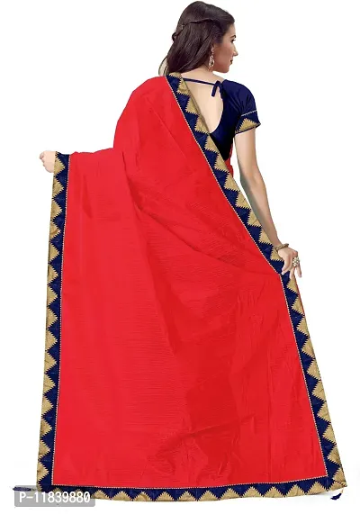 Beautiful Art Silk Saree with Blouse piece-thumb2