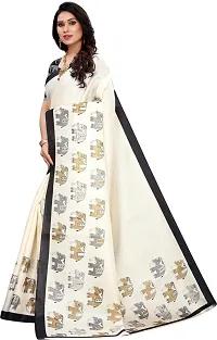 Beautiful Art Silk Saree with Blouse piece-thumb1