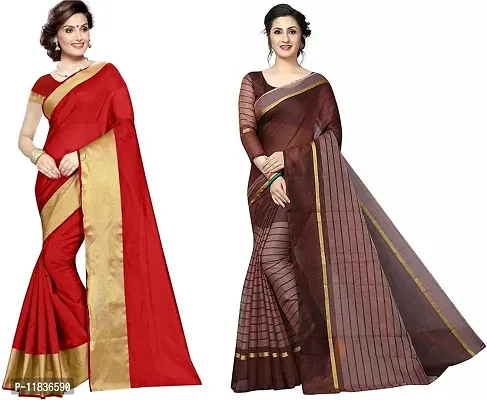 Beautiful Georgette Saree with Blouse Piece Pack Of 2