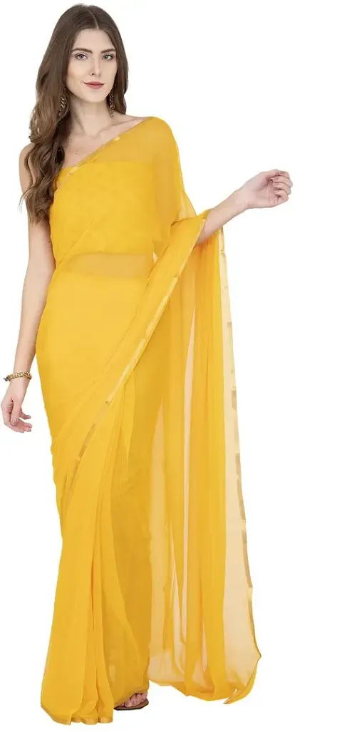 Beautiful Chiffon Saree with Blouse Piece