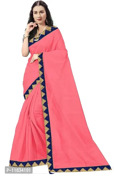 Beautiful Art Silk Saree with Blouse Piece-thumb0