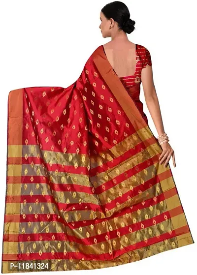 Beautiful Art Silk Saree with Blouse piece-thumb3