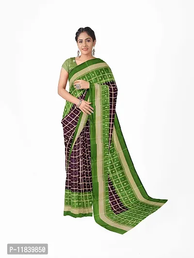 Beautiful Art Silk Saree with Blouse piece-thumb2