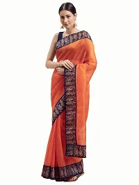 Beautiful Art Silk Saree with Blouse piece-thumb2