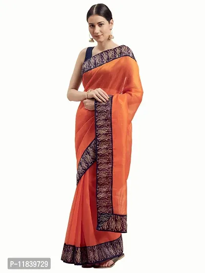 Beautiful Art Silk Saree with Blouse piece-thumb3