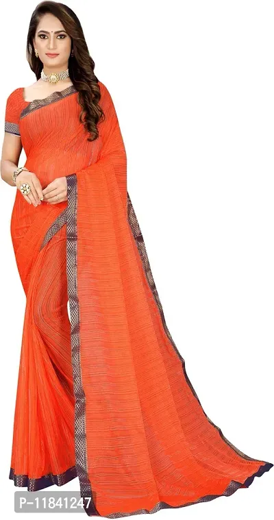 Beautiful Cotton Blend Saree with Blouse piece