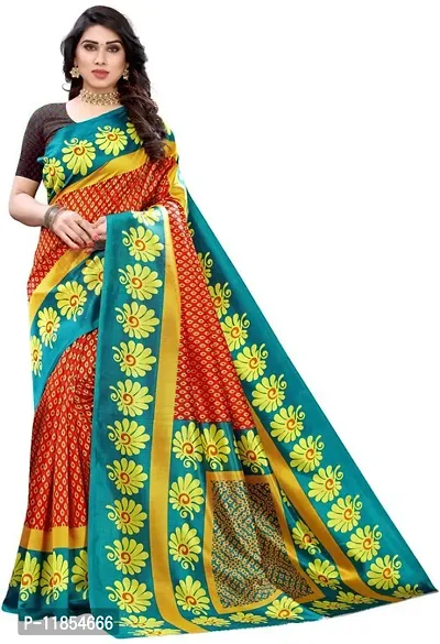 Beautiful Art Silk Saree with Blouse piece