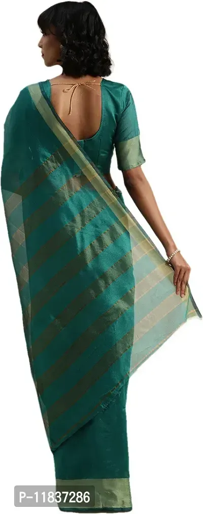 Beautiful Art Silk Saree with Blouse Piece-thumb2