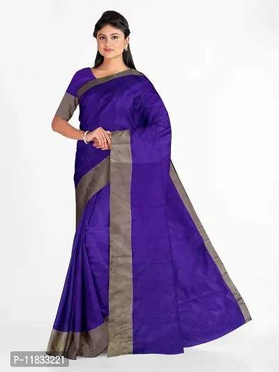 Beautiful Cotton Silk Saree with Blouse Piece-thumb0