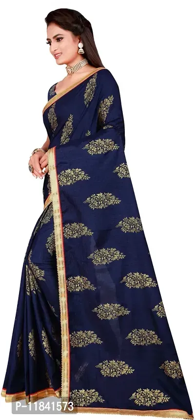 Beautiful Art Silk Saree with Blouse piece-thumb3