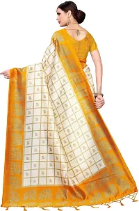 Beautiful Art Silk Saree with Blouse piece-thumb3