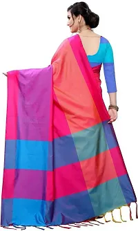 Beautiful Cotton Silk Saree with Blouse Piece-thumb1