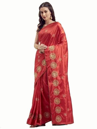 Hot Selling Silk Blend Saree with Blouse piece 