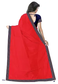 Beautiful Art Silk Saree with Blouse piece-thumb2