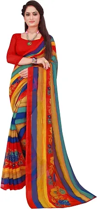 Beautiful Georgette Saree with Blouse Piece Pack Of 2-thumb1