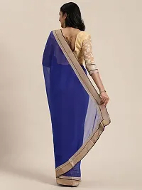 Beautiful Chiffon Saree with Blouse piece-thumb3