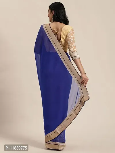 Beautiful Chiffon Saree with Blouse piece-thumb4