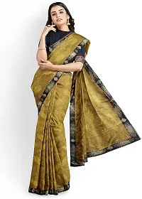 Beautiful Lycra Saree with Blouse Piece-thumb1