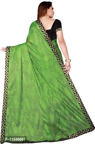 Beautiful Cotton Blend Saree with Blouse piece-thumb3