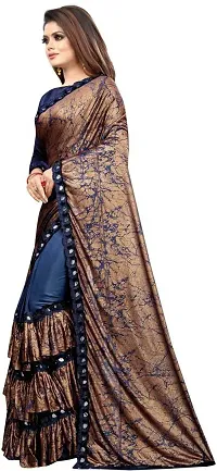 Beautiful Cotton Blend Saree with Blouse piece-thumb2