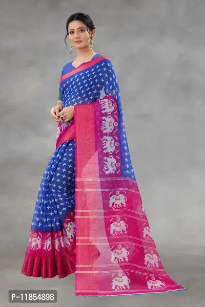 Beautiful Art Silk Saree with Blouse piece-thumb3