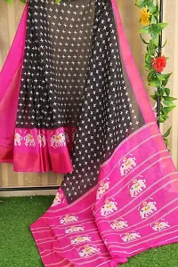 Beautiful Art Silk Saree with Blouse Piece-thumb1