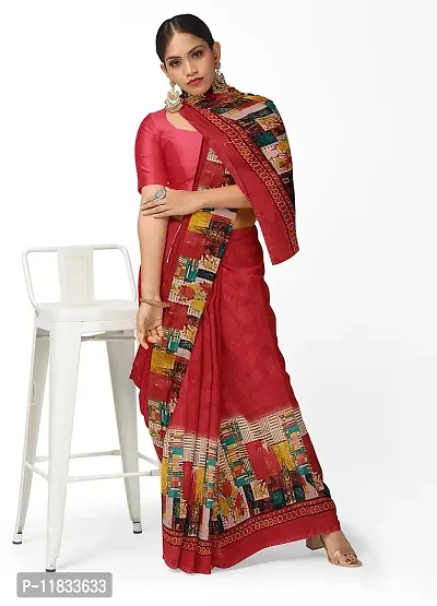 Beautiful Georgette Saree with Blouse Piece-thumb0