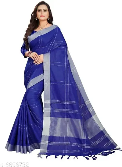 Stylish Crepe Saree with Blouse piece For Women