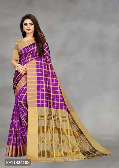 Beautiful Art Silk Saree with Blouse Piece