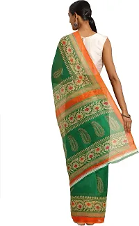 Beautiful Art Silk Saree with Blouse Piece-thumb1