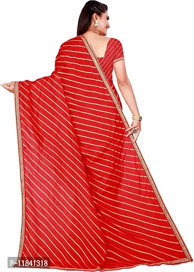 Beautiful Art Silk Saree with Blouse piece-thumb4