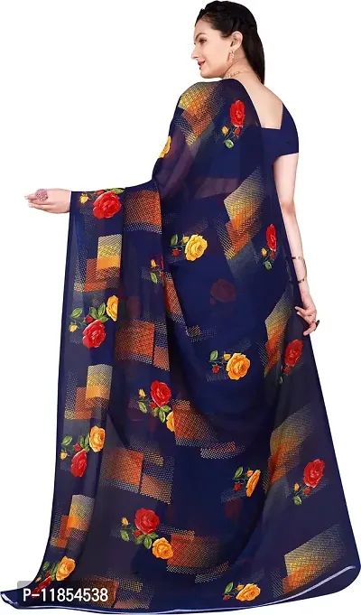 Beautiful Georgette Saree With Blouse Piece Pack Of 2-thumb4