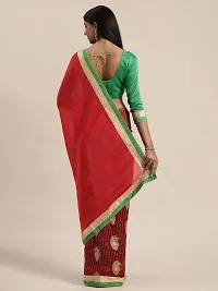 Beautiful Art Silk Saree with Blouse piece-thumb2