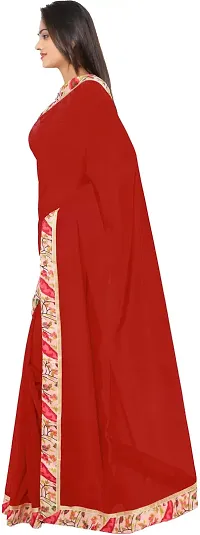 Beautiful Georgette Saree with Blouse piece-thumb2