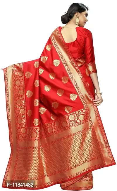 Beautiful Art Silk Saree with Blouse piece-thumb3