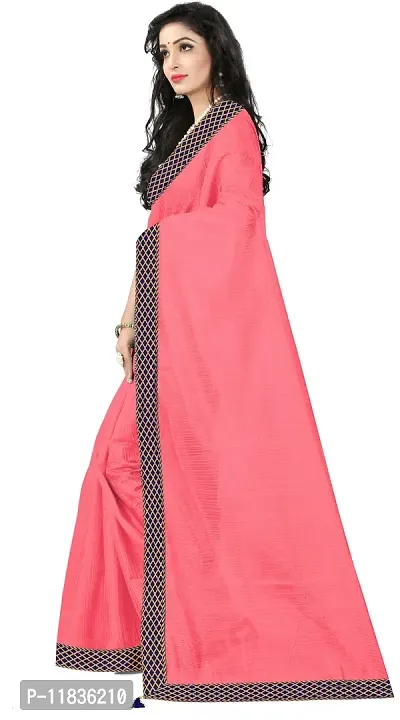 Beautiful Art Silk Saree with Blouse Piece-thumb2