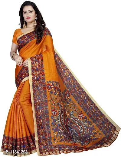 Beautiful Art Silk Saree with Blouse piece