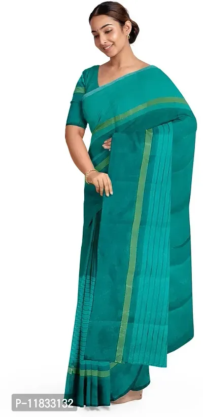 Beautiful Cotton Silk Saree with Blouse Piece-thumb0