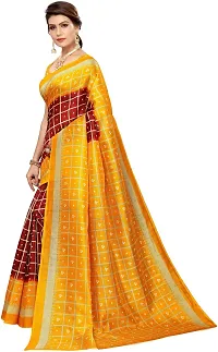 Beautiful Art Silk Saree with Blouse piece-thumb1