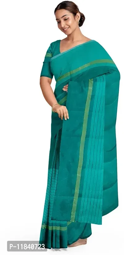 Beautiful Cotton Silk Saree with Blouse piece-thumb0