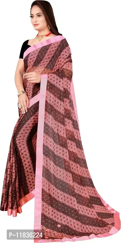 Beautiful Lycra Saree with Blouse Piece-thumb2