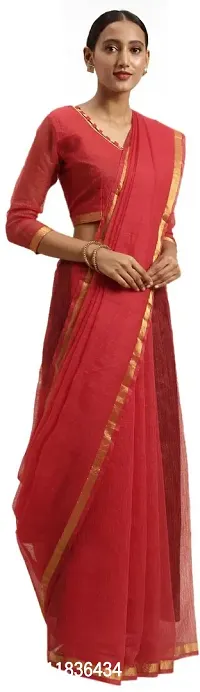 Beautiful Art Silk Saree with Blouse Piece-thumb0