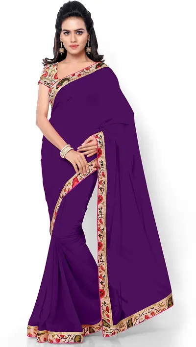 Best Selling Georgette Saree with Blouse piece 