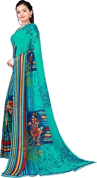 Beautiful Georgette Saree with Blouse Piece-thumb1