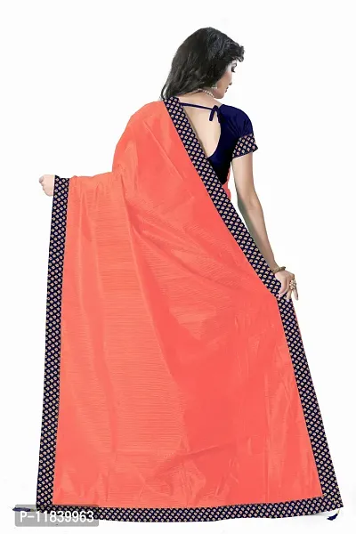 Beautiful Art Silk Saree with Blouse piece-thumb3