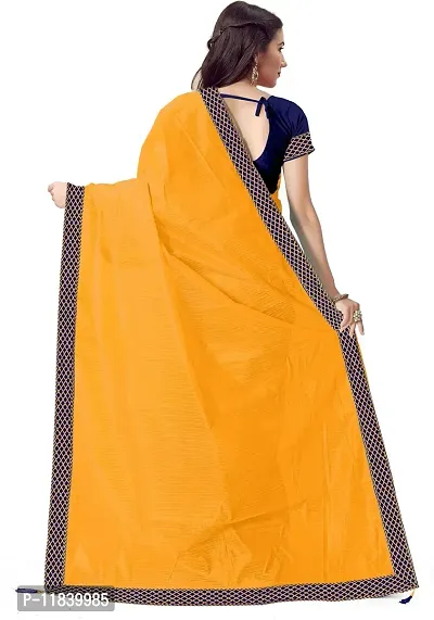 Beautiful Art Silk Saree with Blouse piece-thumb2