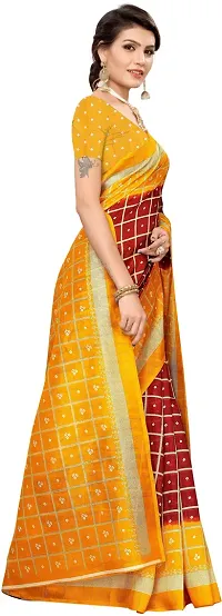 Beautiful Art Silk Saree with Blouse piece-thumb2